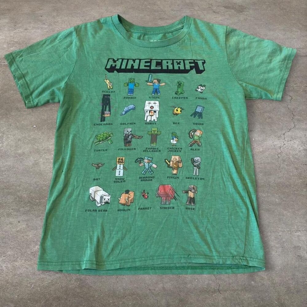 Minecraft Men's Green T-shirt